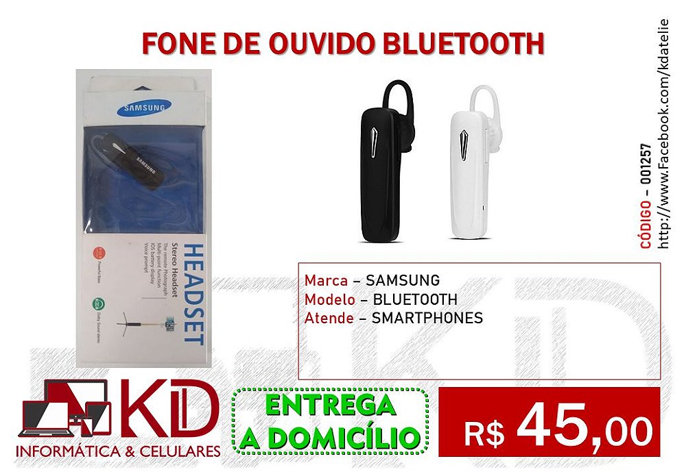 Fone de Ouvido Ponto com Microfone - FON45 | EletroFácil Brasil