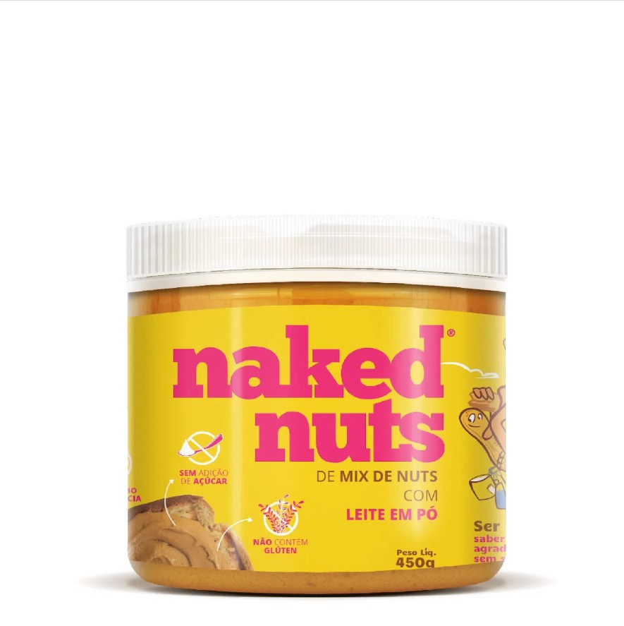 Pasta De Mix De Nuts Sabor Leite Em P G Naked Nuts Fitonatureza