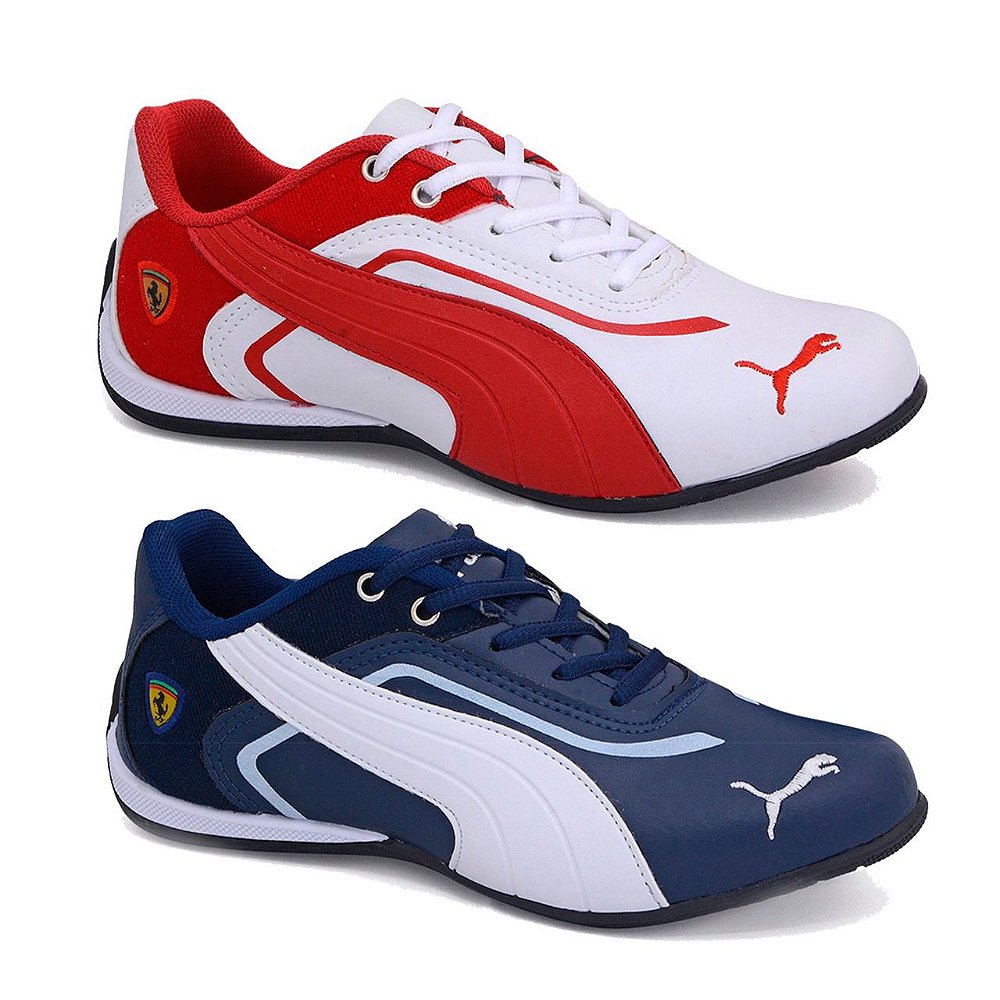 tenis puma masculino ferrari branco