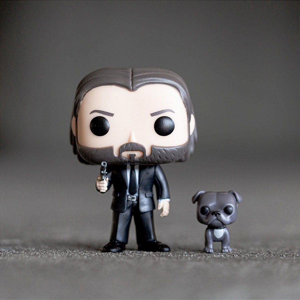 POP Funko John Wick With Dog #580 Com O Cachorro Oficial - Adrenaland - A Realidade da Imaginação