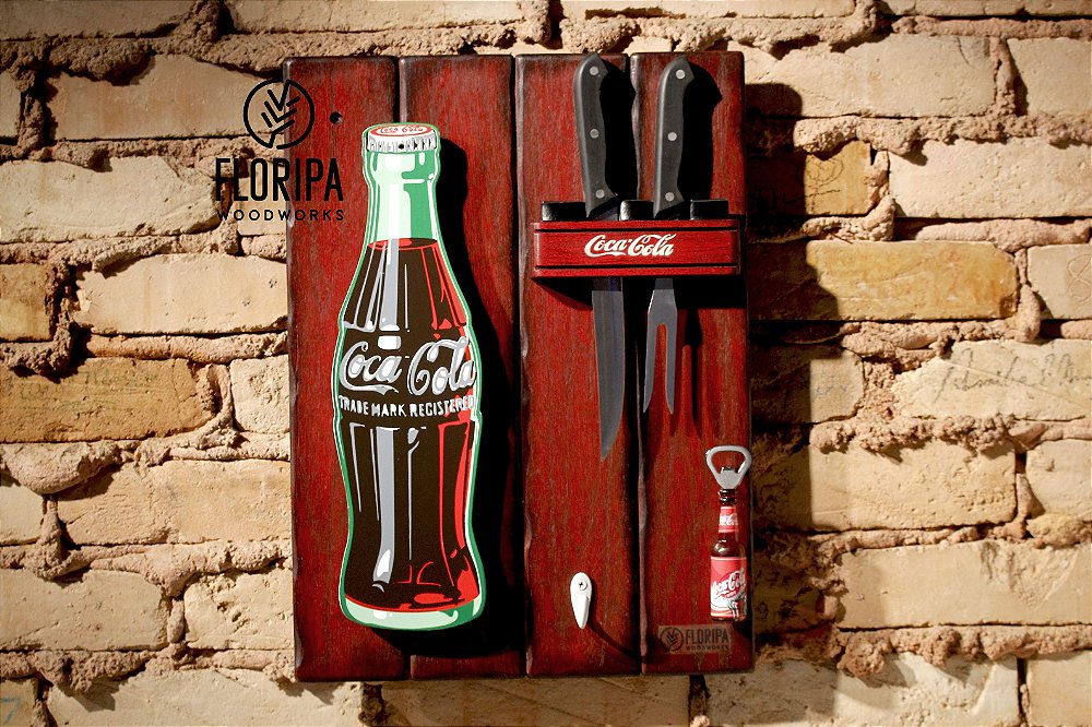 Quadro de Madeira Coca-Cola - floripawoodworks