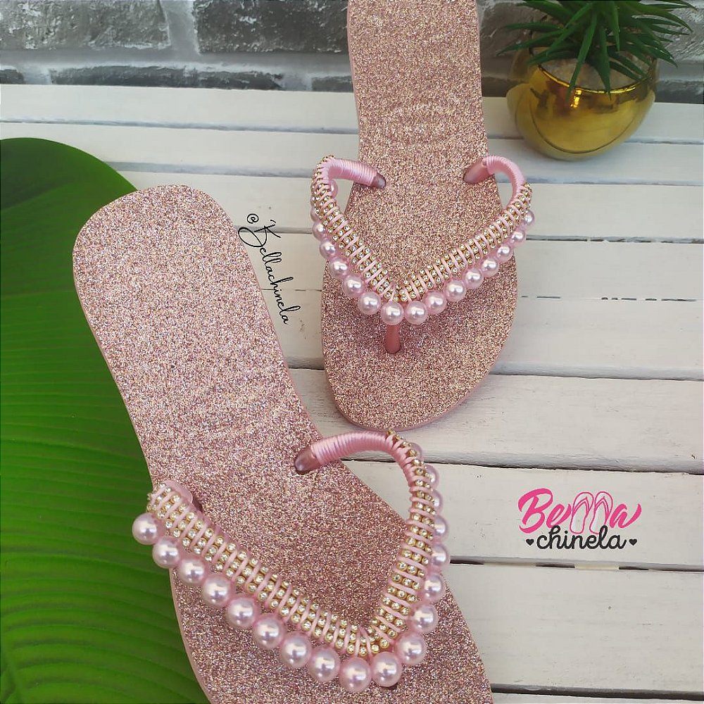 Havaianas flat com glitter Clearance