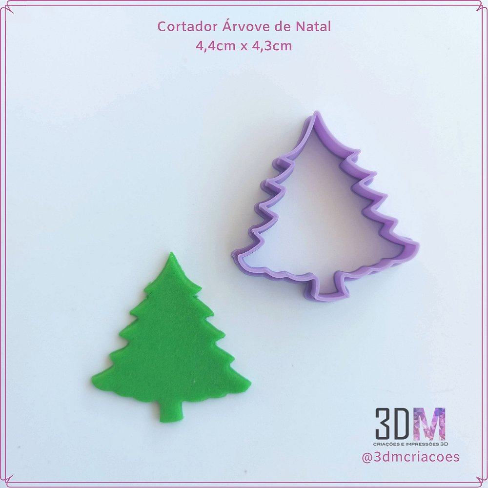 Cortador de Árvore de Natal P | 3DM Criações e Impressões 3D - Cortadores,  texturas e espátulas para confeitaria e artesanato