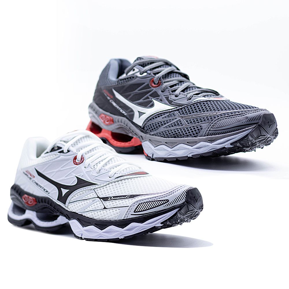 mizuno branco e vermelho