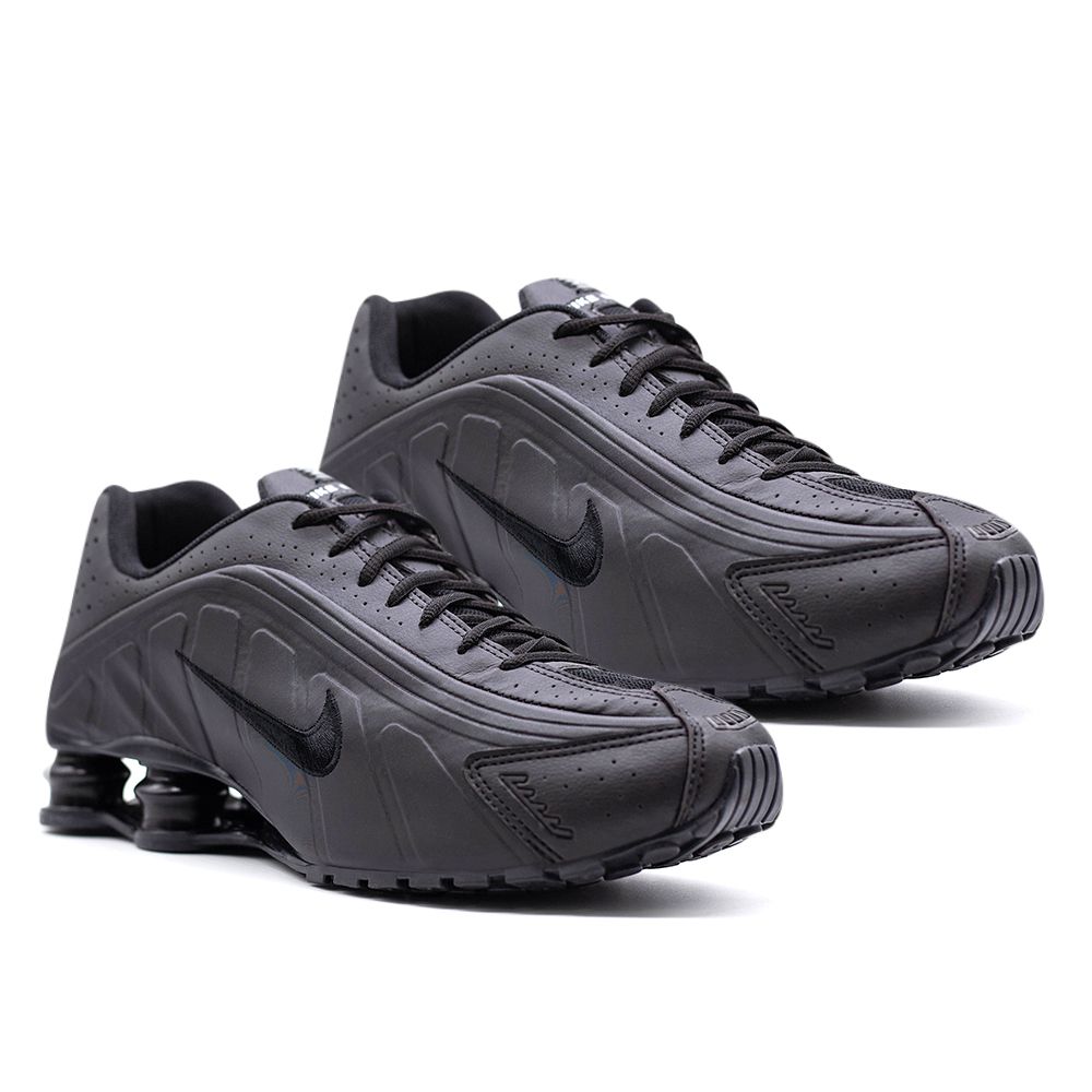 nike shox preto e prata