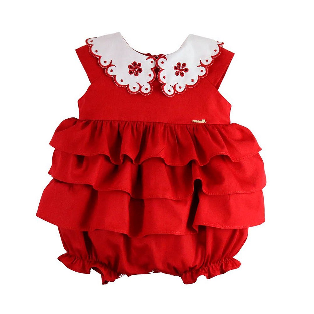 Pimpão Gola Richelieu Menina Chapeuzinho Vermelho Roana - Vermelho - Ahoara  - Loja de Roupa Infantil para Crianças e Bebês