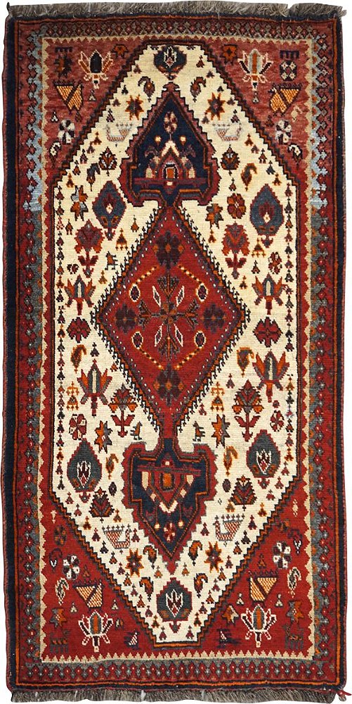 Tapete Abadeh 0,65 X 1,27 Iraniano L49180 - Latina Haus tapetes e carpetes