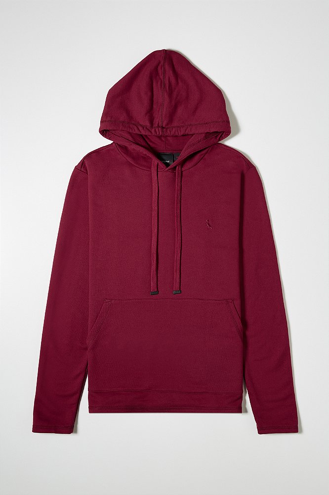dark burgundy moletom com capuz