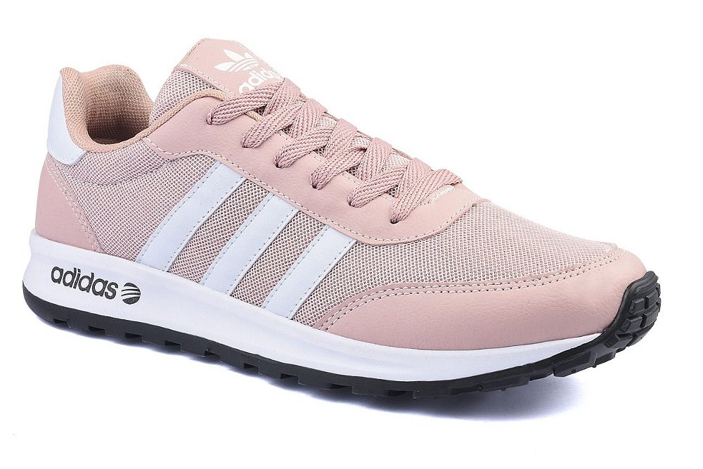 adidas neo feminino preto e rosa