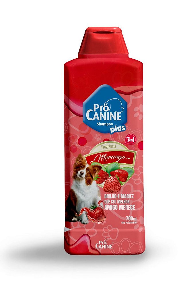 Shampoo Pró Canine 700ml Fruta Morango Casa Vieira