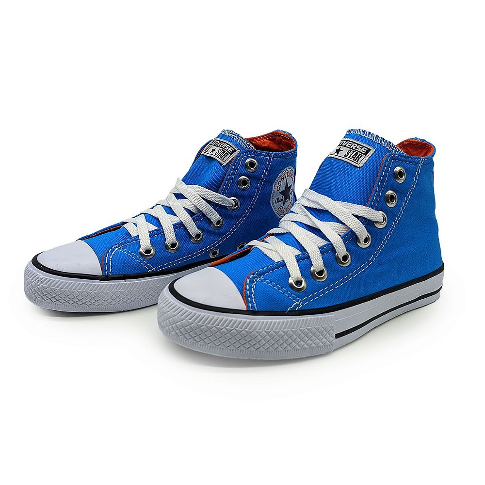 all star azul cano alto