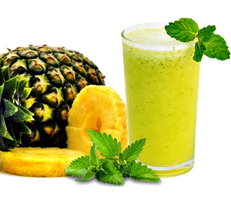Suco misto Abacaxi com hortelã - Three Foods