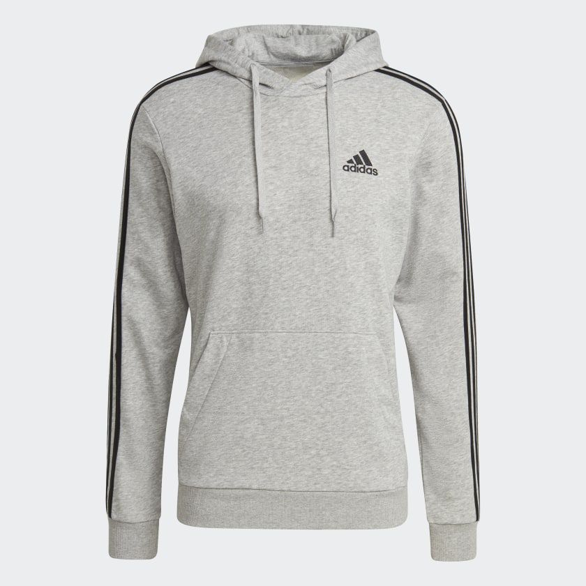 red adidas moletom com capuz with black stripes
