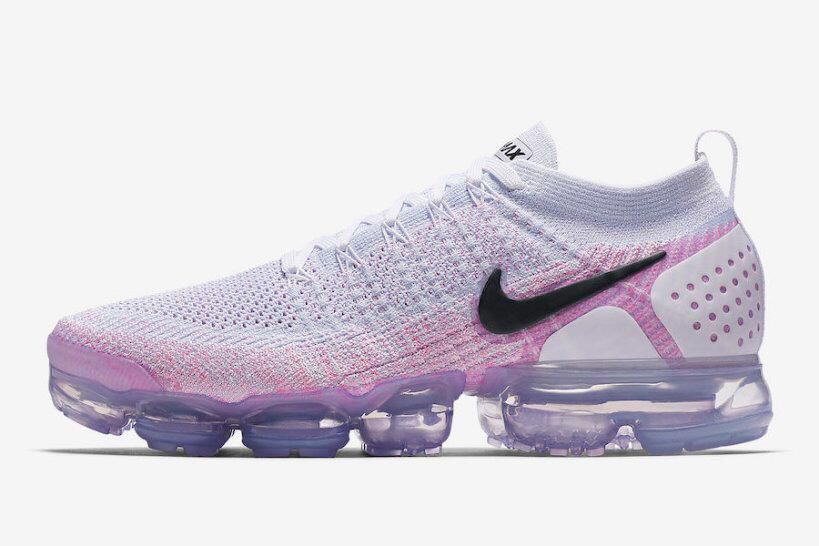 Tênis Nike Air Vapormax Flyknit 2.0 Branco Com Rosa Feminina l Outlet  Brothers - Brothers Outlet