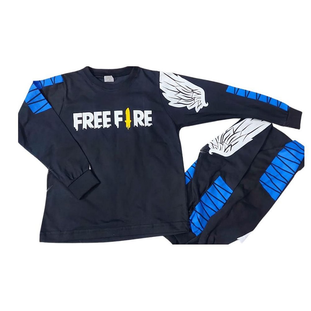 camisa manga longa free fire