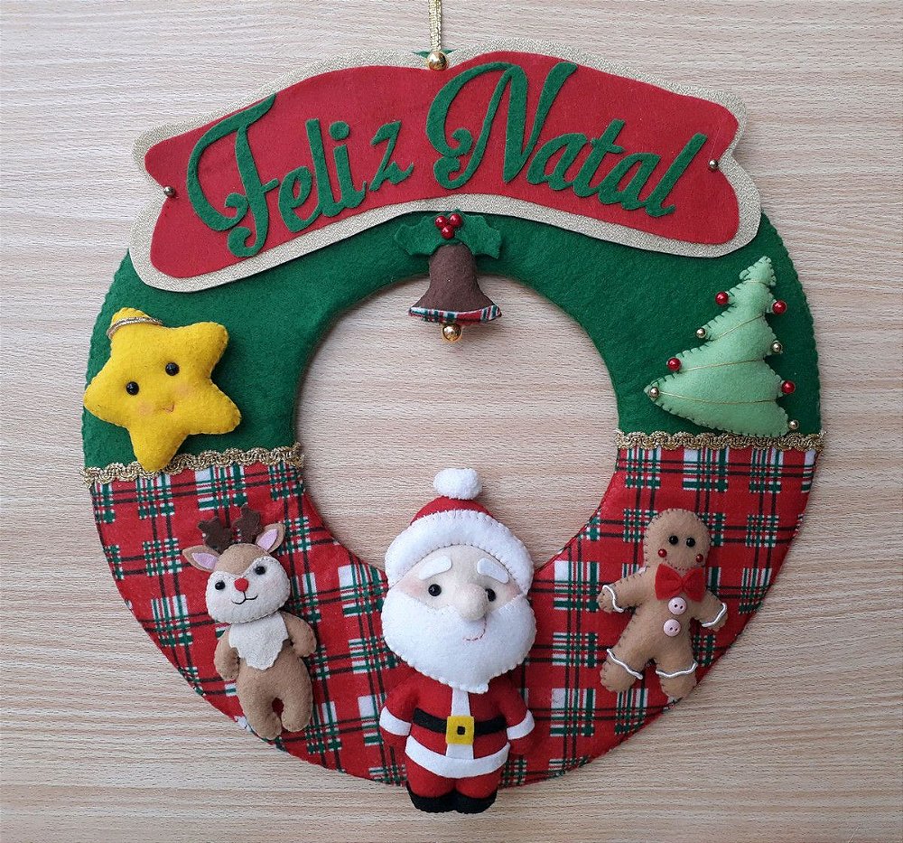guirlanda de porta tema natal - Criações da Thaís guirlanda de porta tema natal - Criações da Thaís