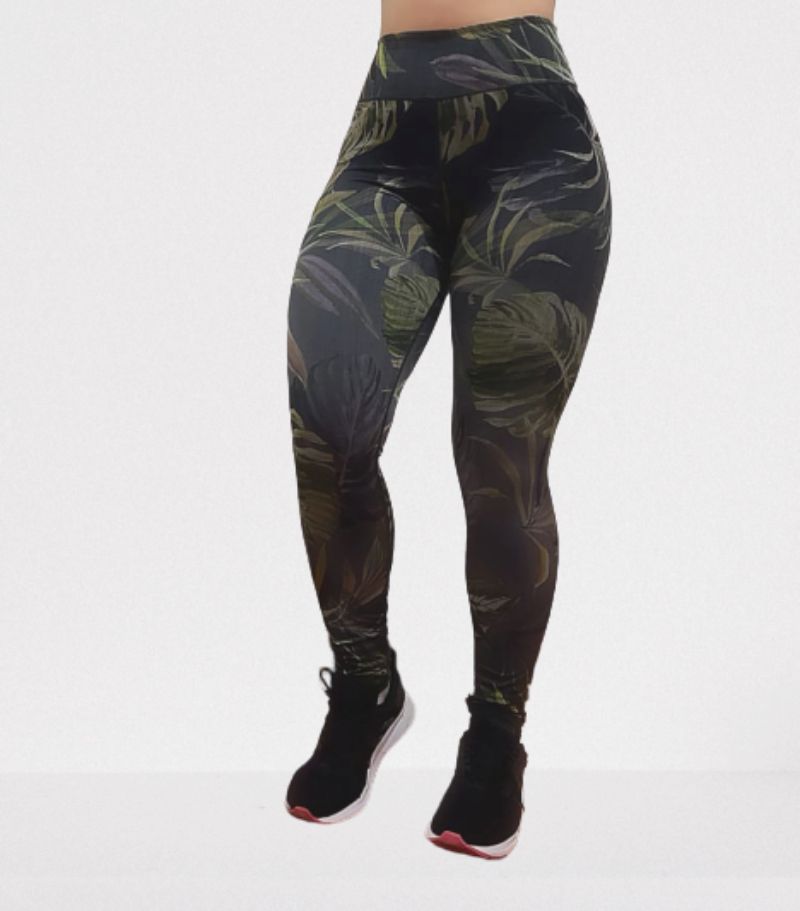 calça legging dupla face