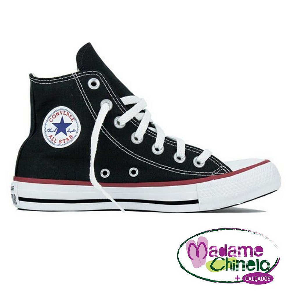 tênis converse all star chuck taylor cano alto preto