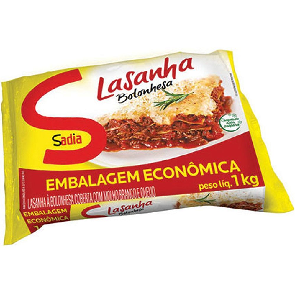 Lasanha Sadia Bolonhesa 1kg Supermercado Sao Jorge