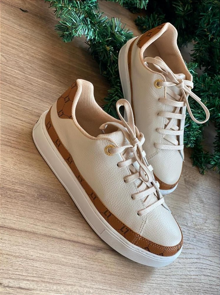 TENIS LUZ DA LUA NEW RIDGE PRETO/BIANCO DE AMARRAR