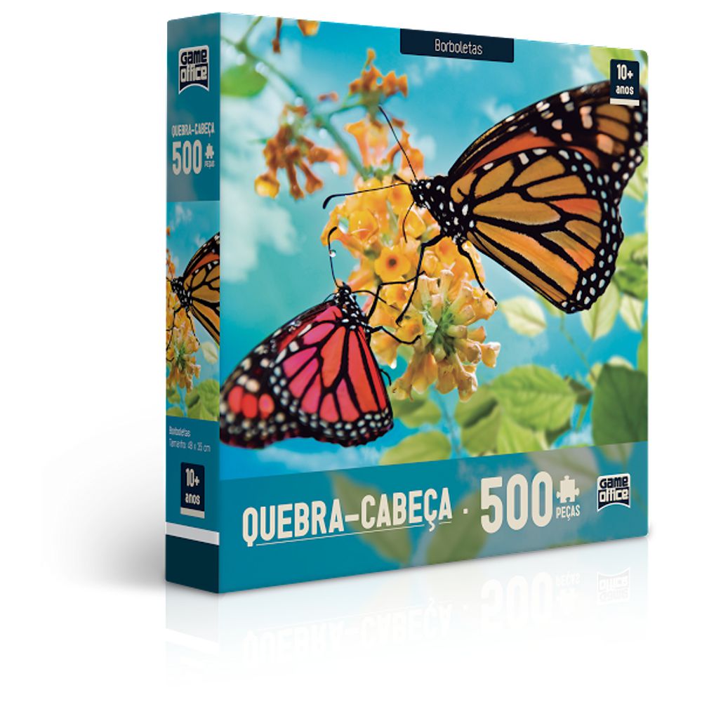 Quebra-Cabeça Borboletas 500 peças - Toyster - Happily Brinquedos