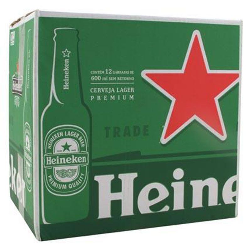 CERVEJA HEINEKEN 600ML C/ 12UN - Adega Contatto | Distribuidora de Bebidas