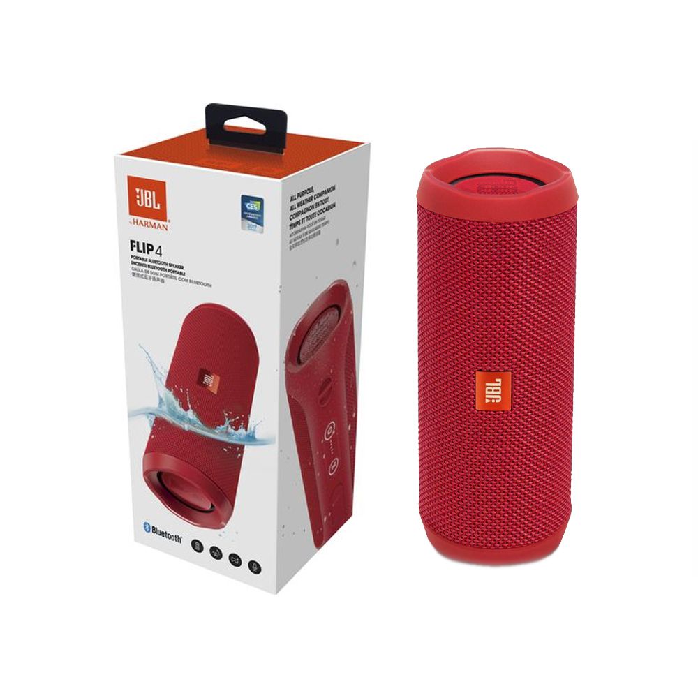 Caixa de Som JBL FLIP 4 Vermelha - Bluetooth - MeuGameUsado