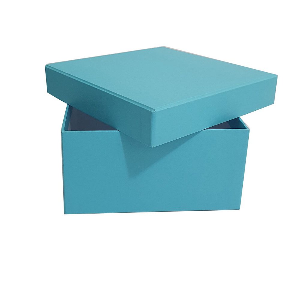 Caixa de presente cartonada em papelão rígido 37x37x15 - CraftImbui