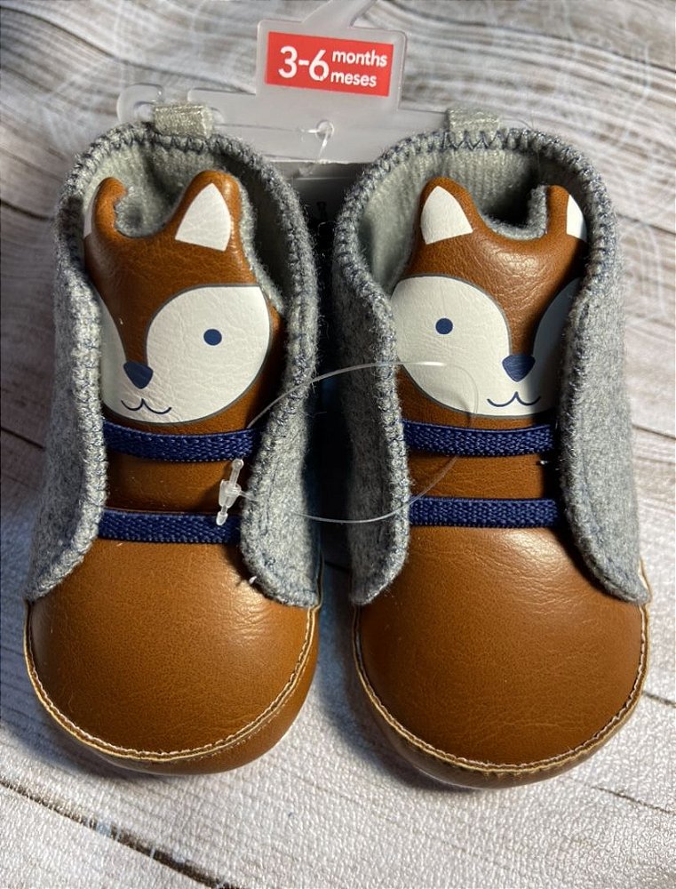 sapatinho de bebe raposa
