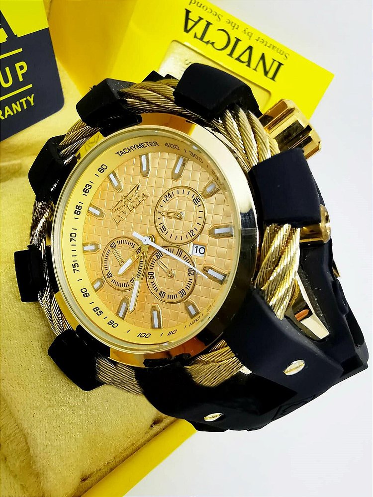 relogio masculino invicta preto