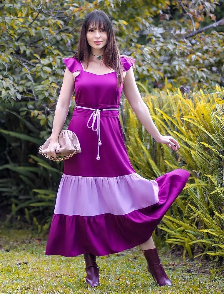 Vestido longo Marisa Smoth | Via Sampa - Roupa Feminina - Firenze Modas