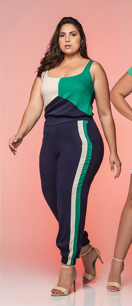 Calça Rayon Tricolor - TN Plus - Roupa Feminina - Firenze Modas