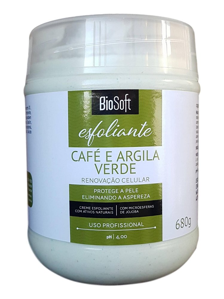 BioSoft Esfoliante Café e Argila Verde Renovação Celular 680gr - Compre  Aqui Todos os Produtos com o Melhor Preço Já Visto na Web Frete Grátis e  Condições de Pgto Imperdiveis