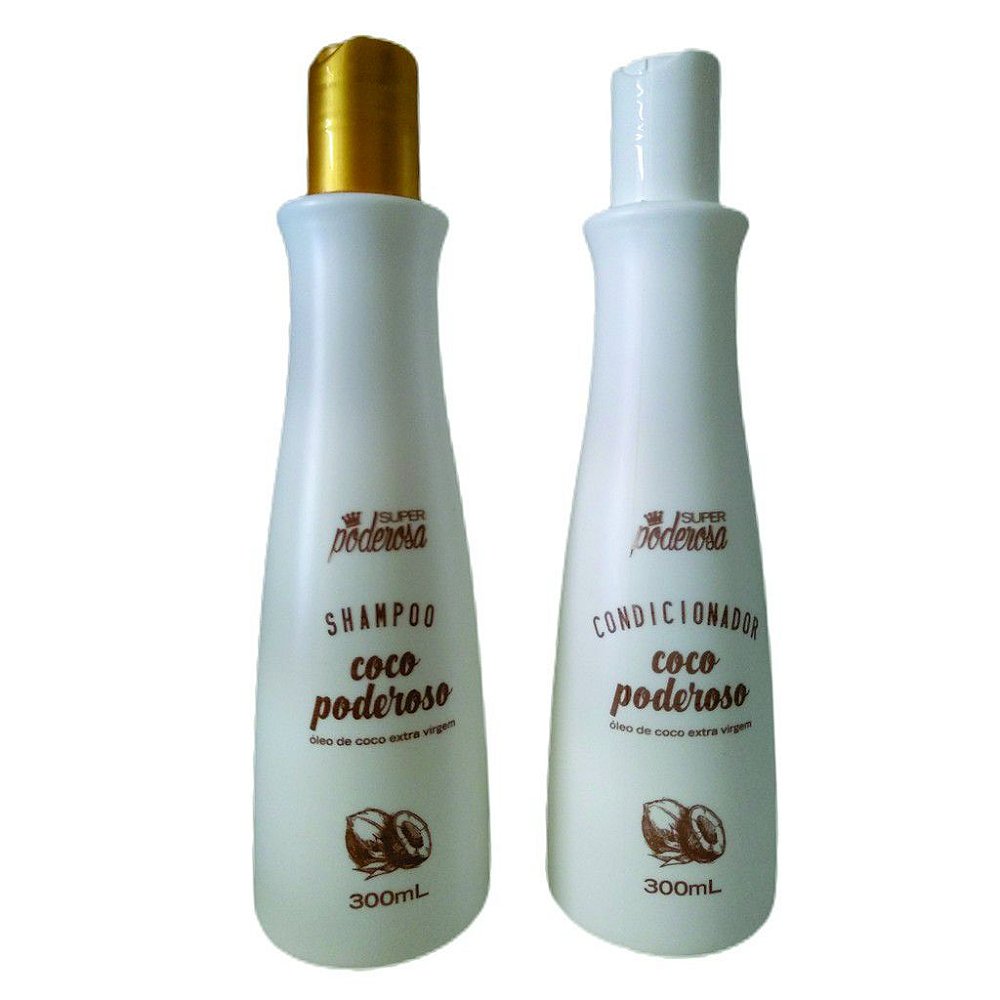 Probelle Kit Shampoo + Condicionador Coco Poderoso Super Poderosa 300 mL -  Compre Aqui Todos os Produtos com o Melhor Preço Já Visto na Web Frete  Grátis e Condições de Pgto Imperdiveis