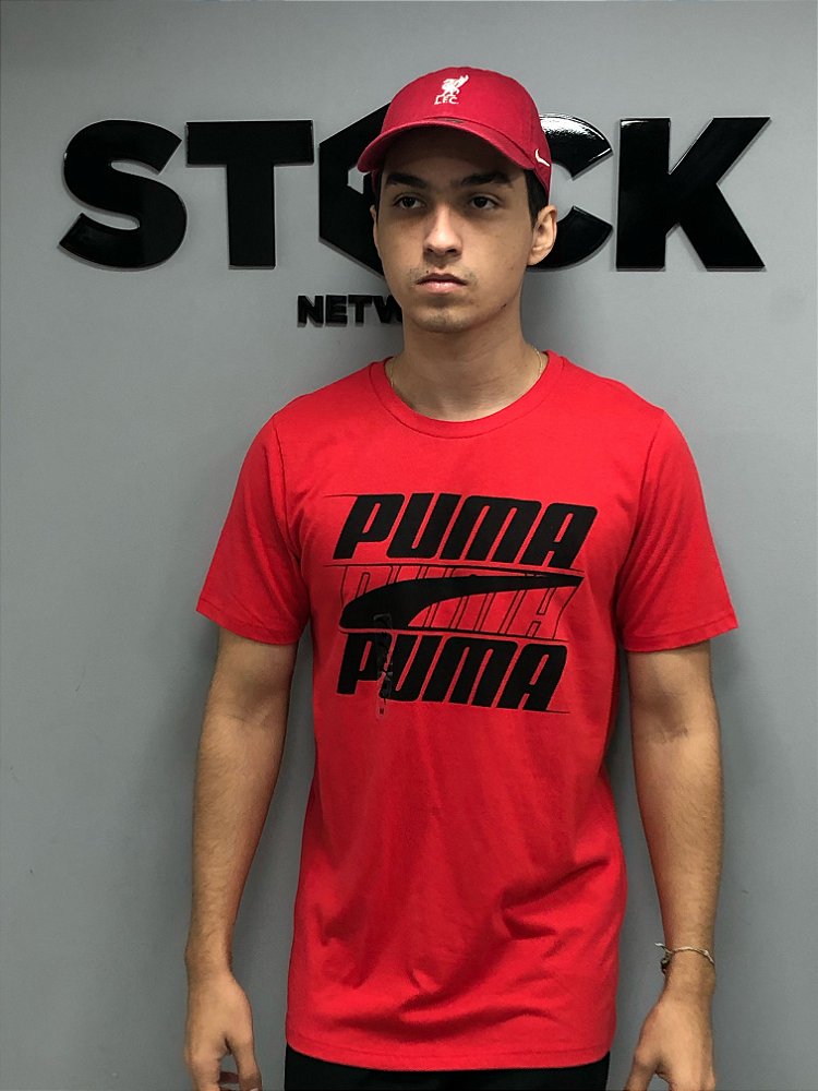 blusa puma vermelha