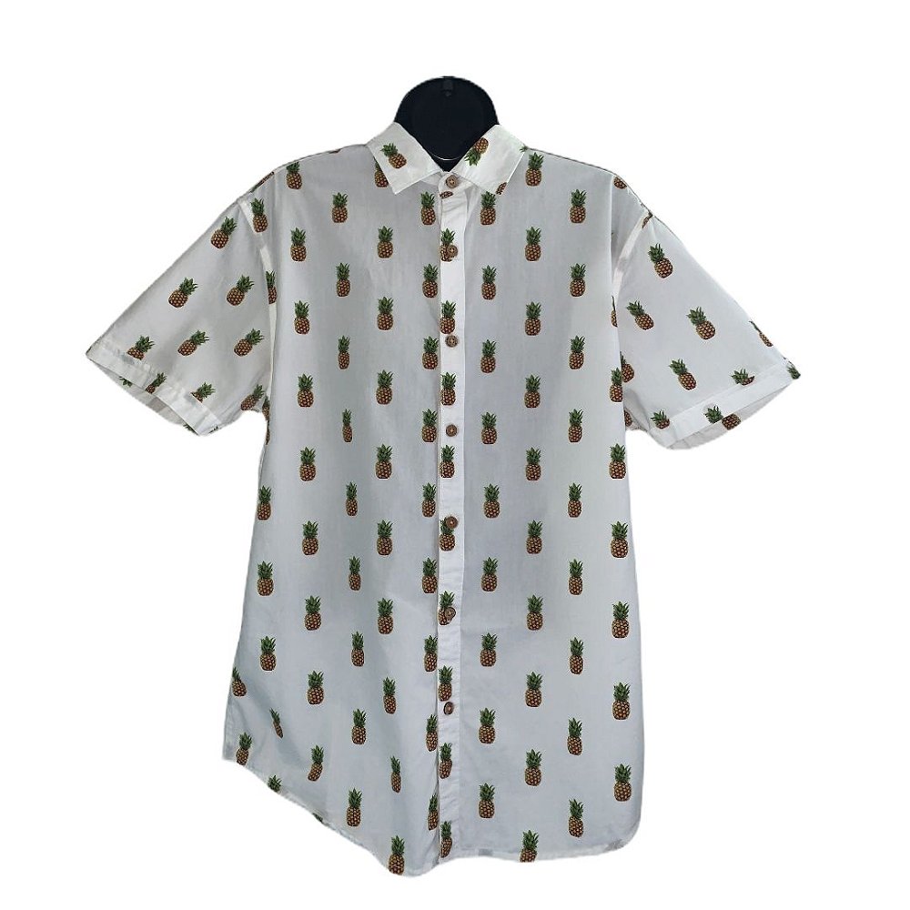 CACTUS MAN Camisa masculina manga curta estampa abacaxi tamanho M - Second  Hand / Brecho
