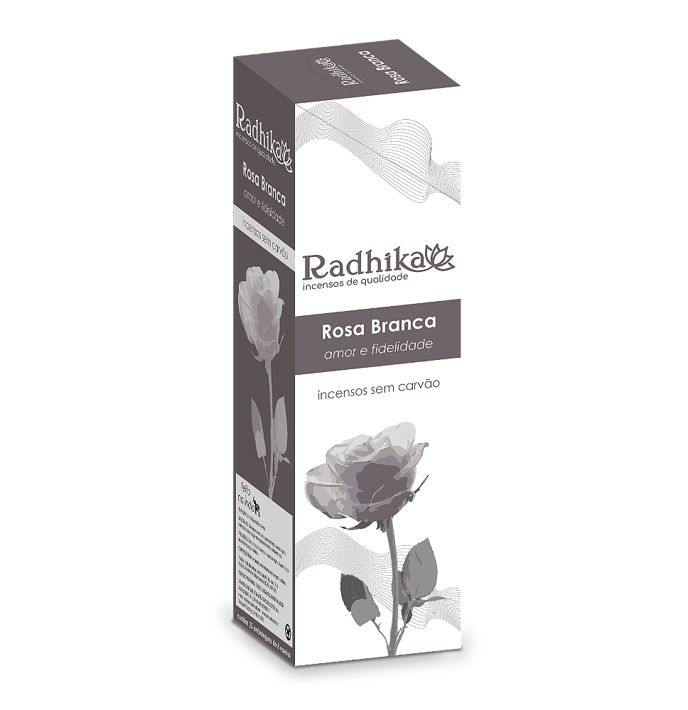 Incenso Radhika Caixa Box Fechada - Rosa Vermelha - Lotus Loja