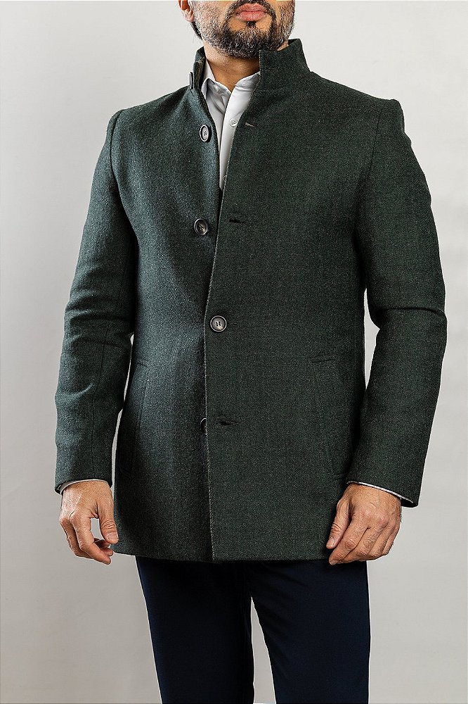 Casaco de Lã Duffle Coat Preto - Arm&Für Alfaiataria