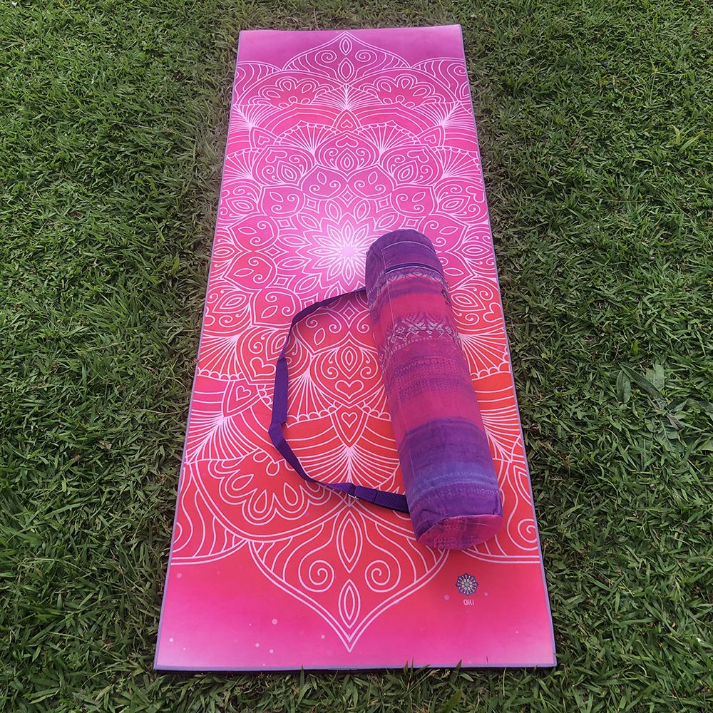Tapete de Yoga Aveludado Mandala Love + Porta Mat Lilás e Rosa - Planeta  Shanti
