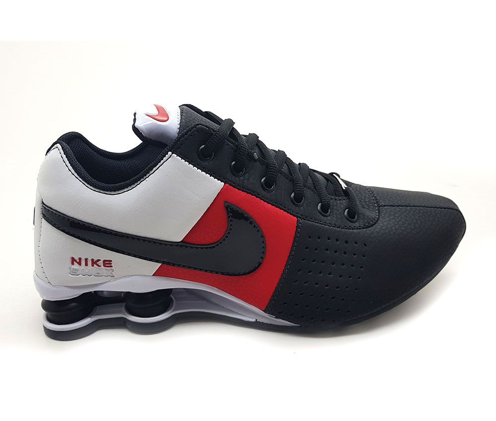 nike shox junior preto e vermelho