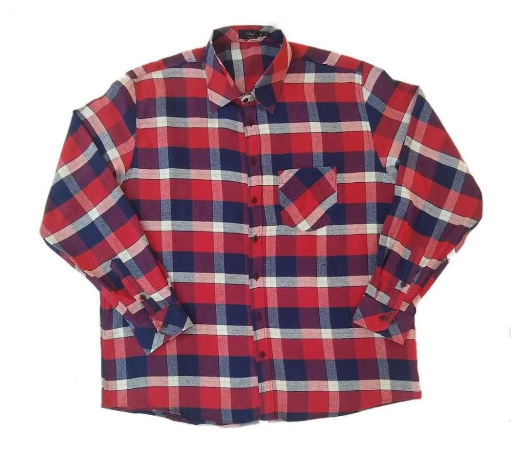 camisa flanela plus size