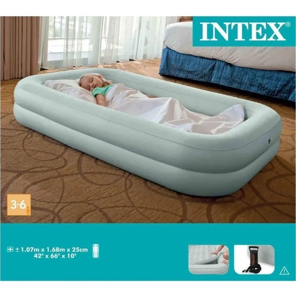 Colchão Inflável Cama Infantil Veludado Noite Feliz Intex - Ciclone ...