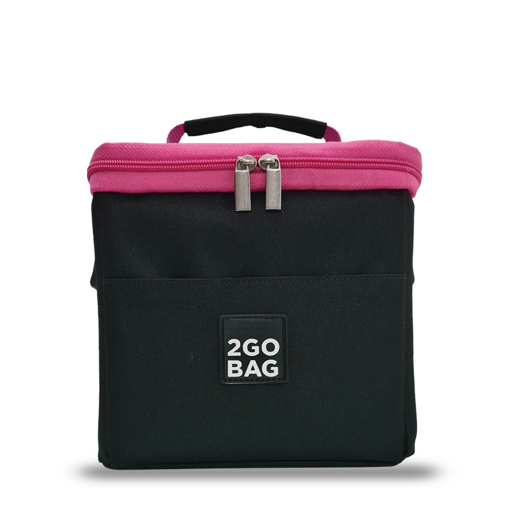 Bolsa Térmica 2go Bag Mini Black/Pink com Capacidade para 4,3 Litros -  2goBag | Bolsas Térmicas