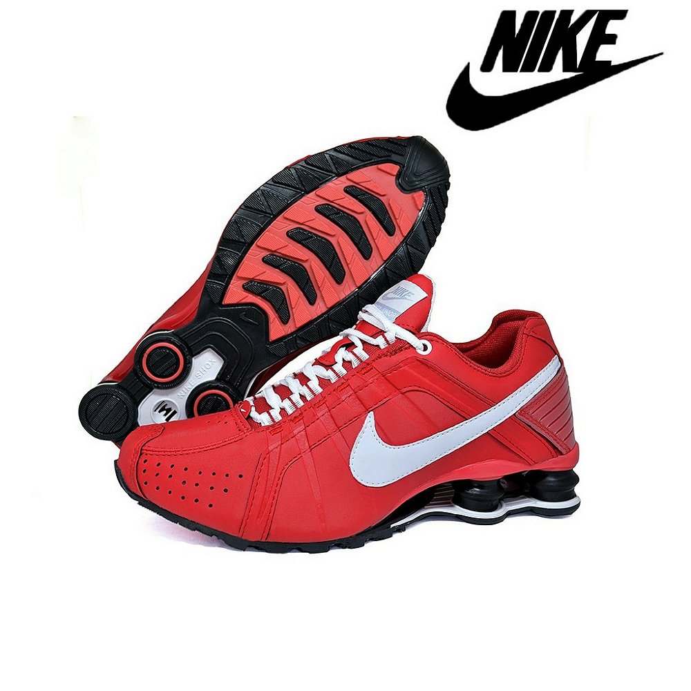 Tênis Nike Shox Junior - Vermelho/Preto 