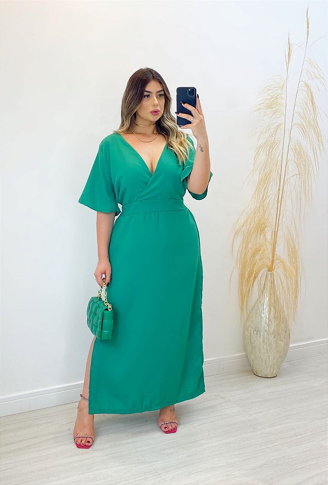 Vestido Duna Decote Plus Size