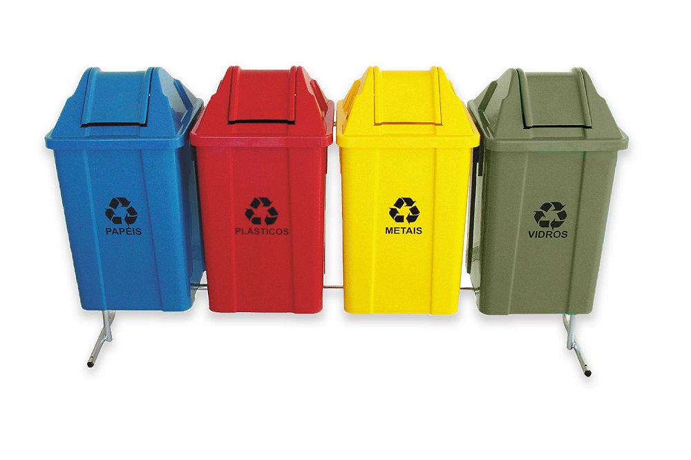 lixeira para reciclagem com tampa basculante - Plastcomp - Venda de caixas  plásticas, lixeiras, estrados, caixa plástica organizadora