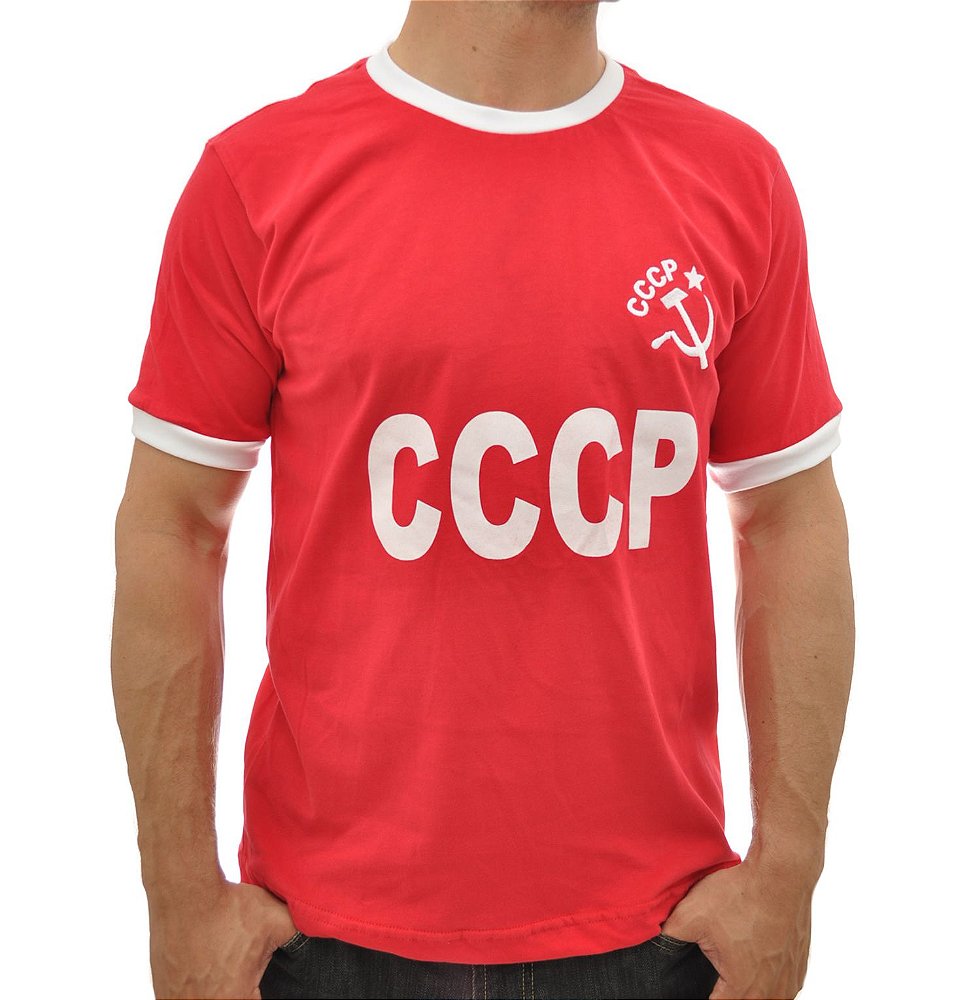 camisa cccp preta