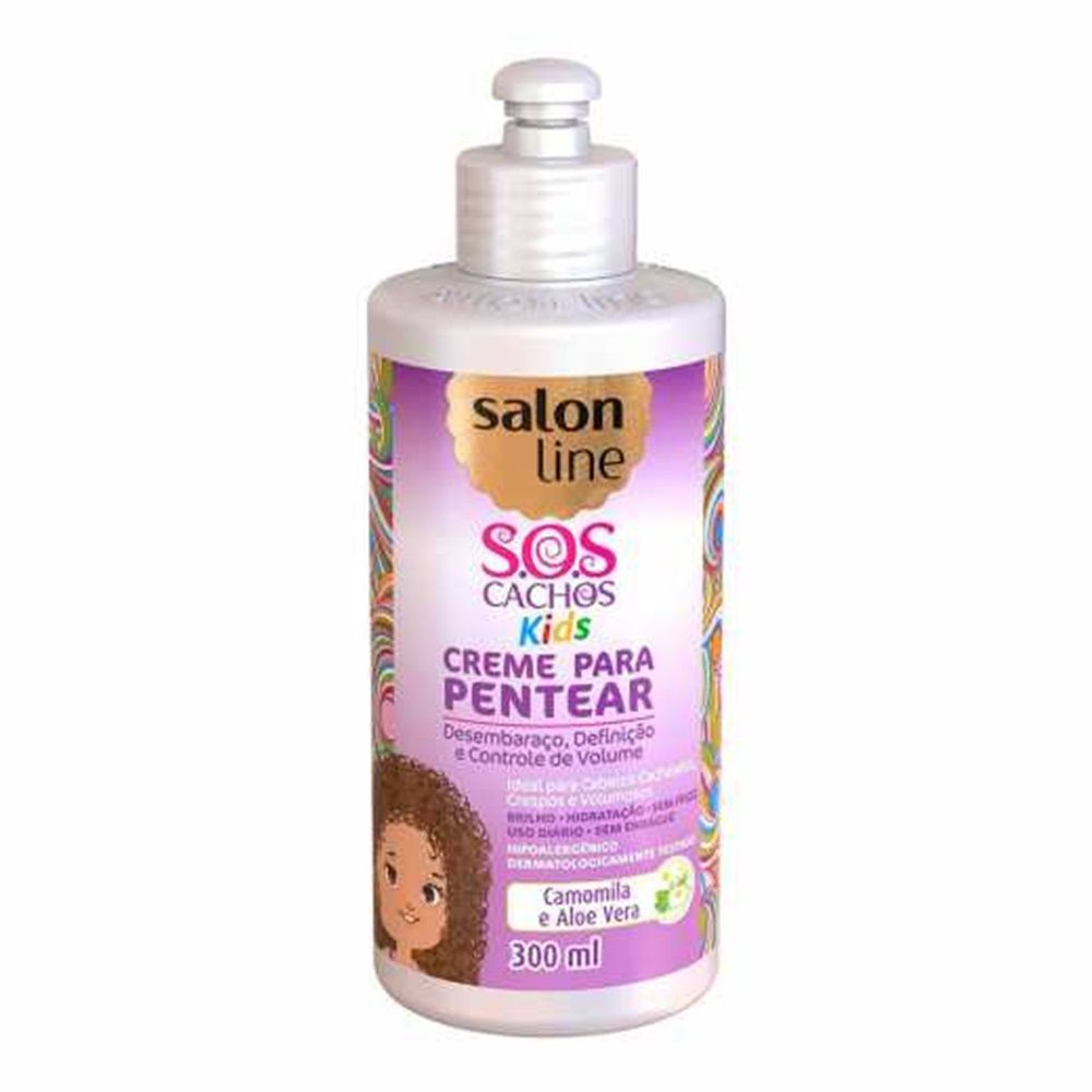 Creme Para Pentear Salon Line Sos Cachos Kids 300ml Bia Perfumaria