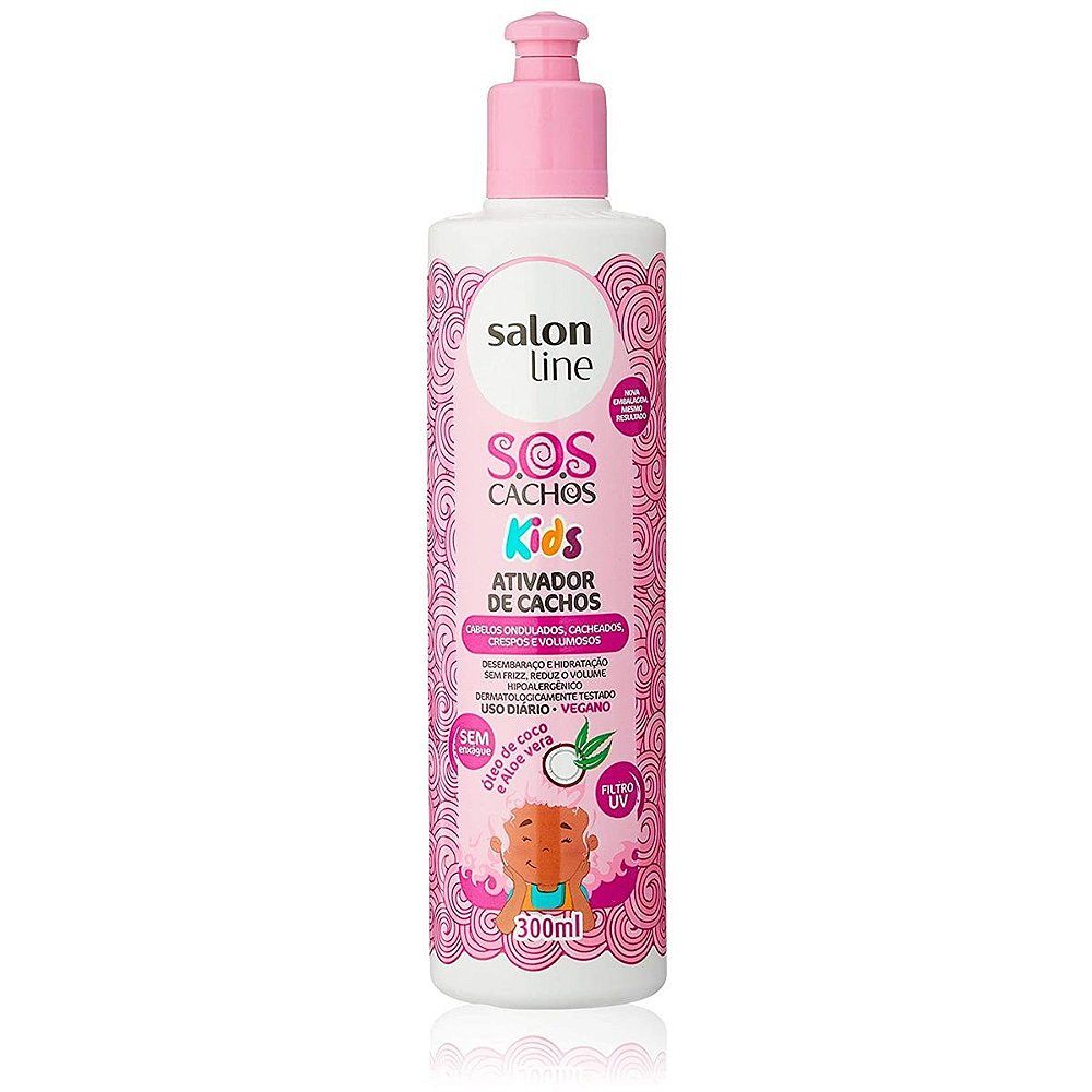 Salon Line Ativador De Cachos Sos Cachos Kids 300ml Bia Perfumaria