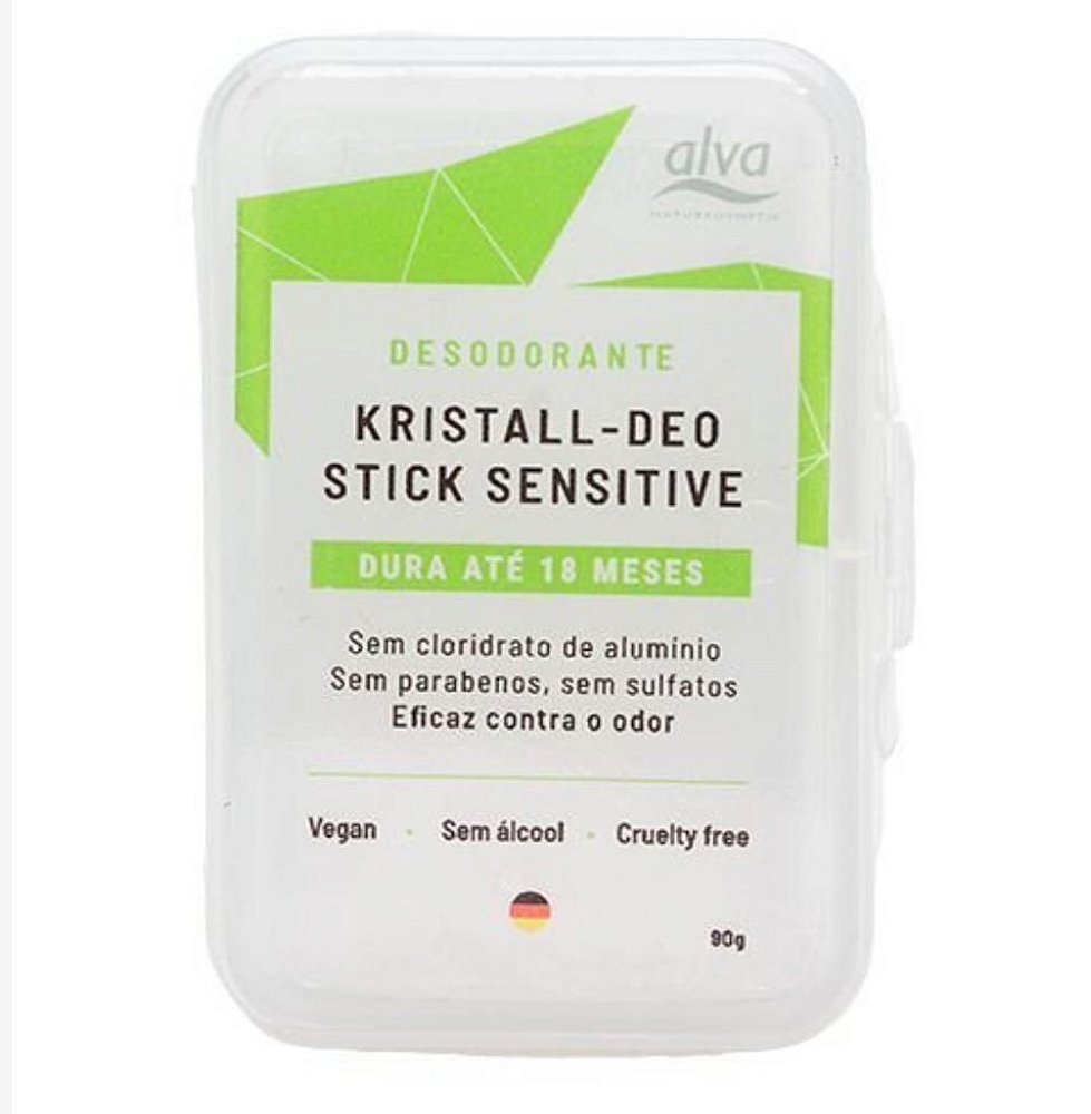 Desodorante em pedra Kristall Sensitive - Alva 90g - Madalena Flor